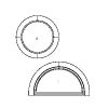 Fixed Window
Half round archtop, full view
Unit Dimension 37" x 21"